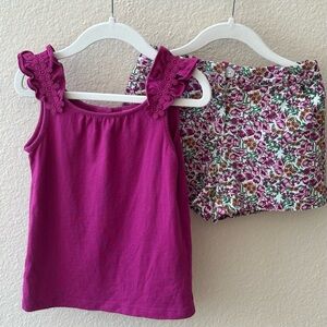 Janie and Jack Floral Print Shorts